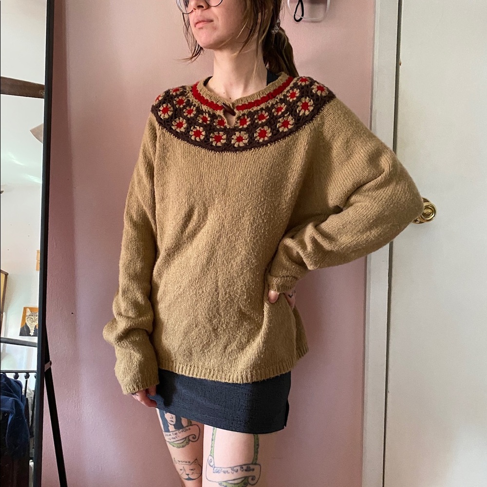 Coffee Knitted Sweater